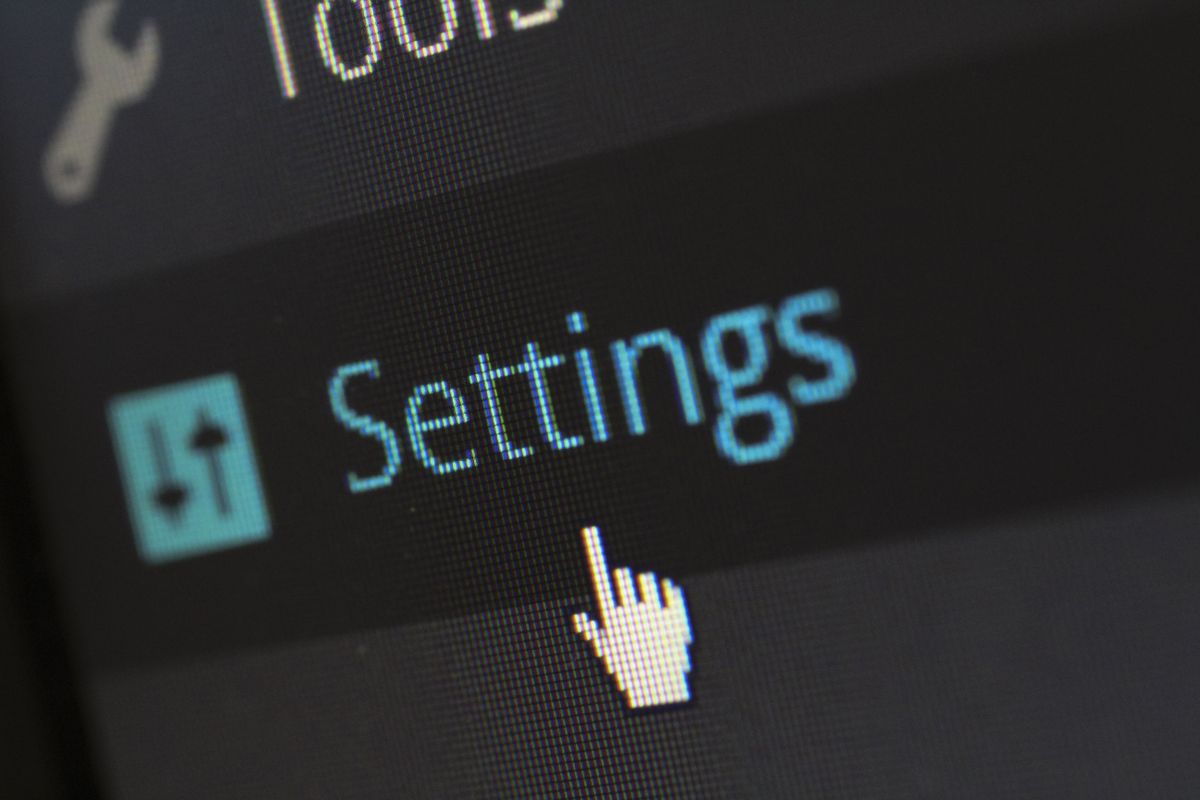 Computer screen showing settings configuration options for web development