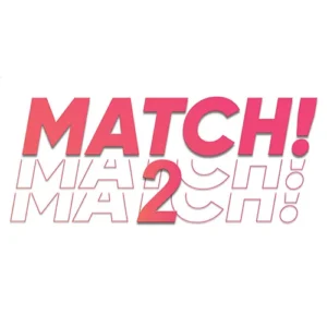 Custom WordPress website SEO and design - Vibrant graphic displaying the word Match in bold pink and red typography with dynamic repetition - © 2025 Reboot Websites